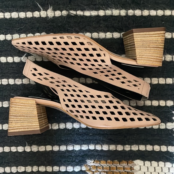 TOPSHOP cutout square toe slingback heels, Size 39 - Picture 6 of 7